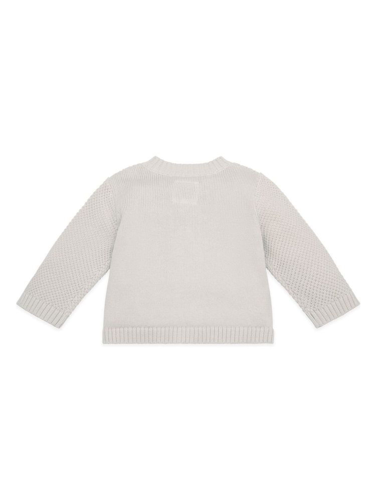 Emile Et Rose Natural True Knit Baby 100% Cotton Cardigan - Image 3 of 4