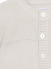 Emile Et Rose Natural True Knit Baby 100% Cotton Cardigan - Image 4 of 4