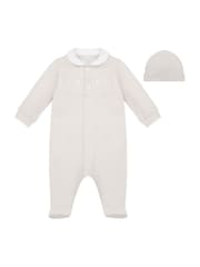 Emile Et Rose Front Open All-In-One with Collar, Emb Teddy Panel & Hat - Imagen 2 de 5