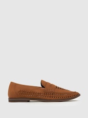 rjava - Schuh EC WF Reem Woven Loafers - Slika 1 iz 1