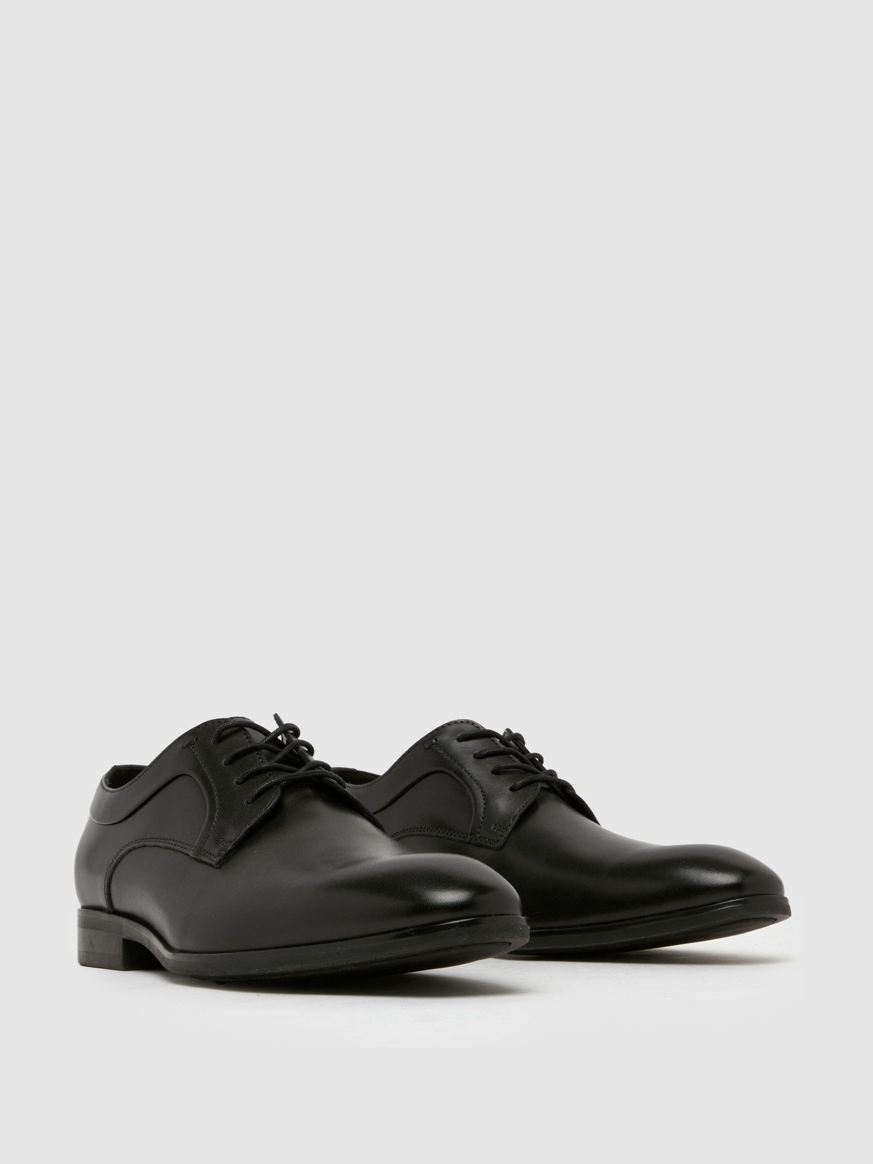 Buy Schuh Black Rail Leather Derby Shoes from Next USA