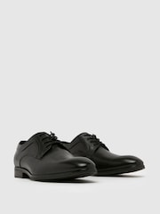 Schuh Rail Leather Derby Black Shoes - Image 2 of 4