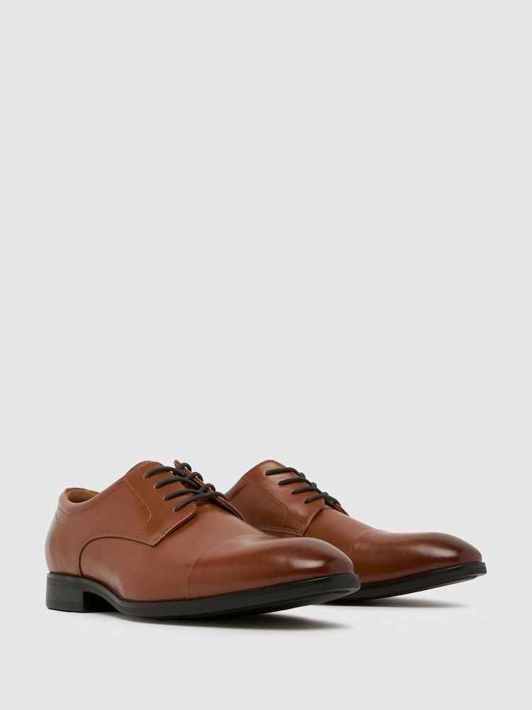 Schuh Ross Lace-Up Derby Brown Shoes - Slika 2 iz 4