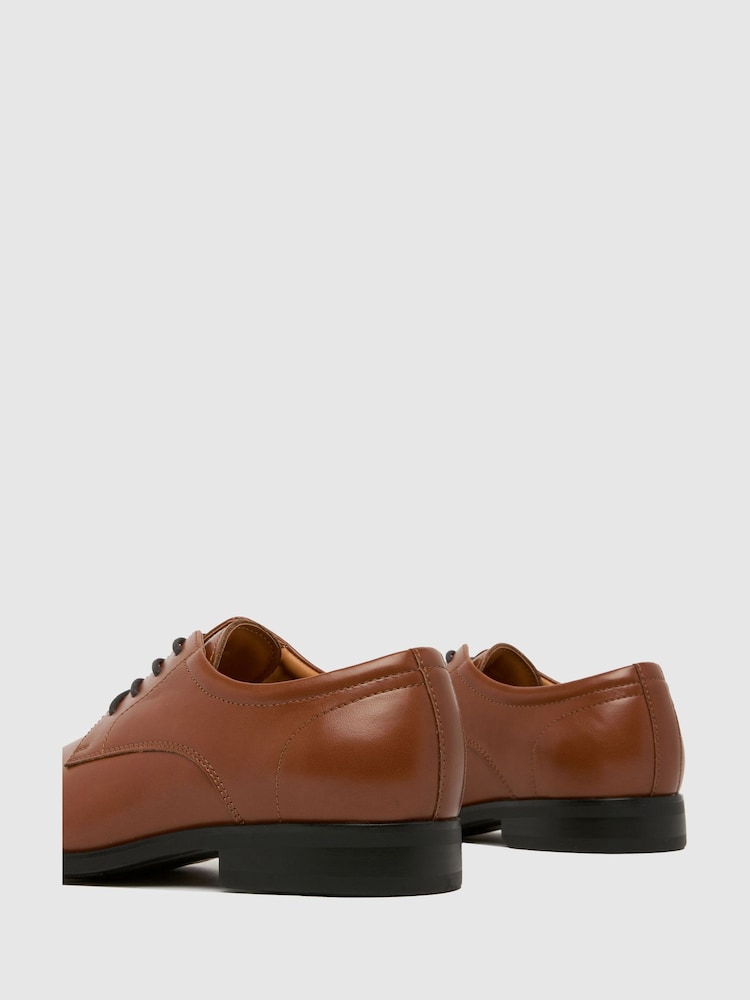 Schuh Ross Lace-Up Derby Brown Shoes - Slika 4 iz 4