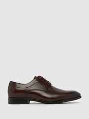 Schuh Rail Leather Derby Brown Shoes - Image 1 of 4
