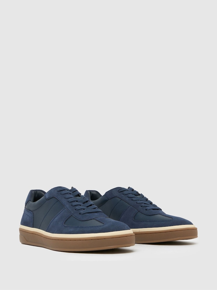 Schuh Blue Walker Suede Gum Trainers - Image 2 of 4