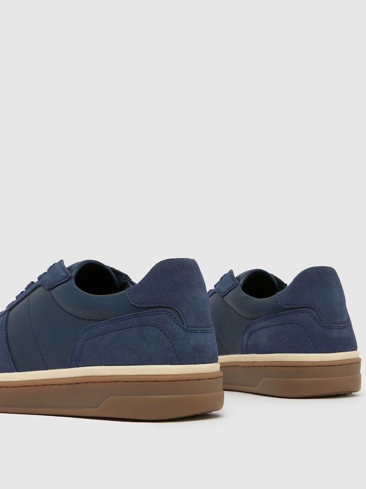 Schuh Blue Walker Suede Gum Trainers - Image 4 of 4