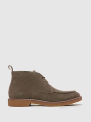 Schuh Dabi Suede Apron Lace-Up Boots - صورة 1 من 4