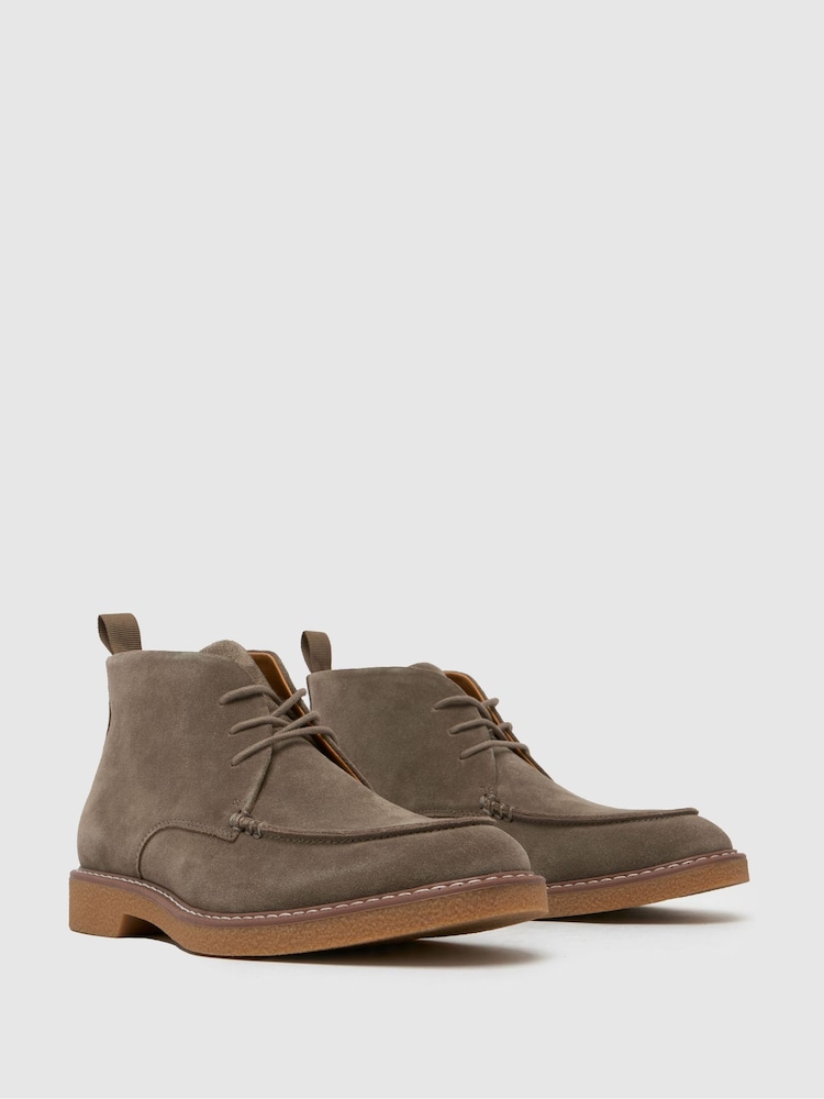 Schuh Dabi Suede Apron Lace-Up Boots - صورة 2 من 4