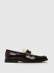 Schuh Richard Leather Brown Loafers - Image 1 of 4