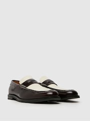 Schuh Richard Leather Brown Loafers - Image 2 of 4