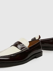 Schuh Richard Leather Brown Loafers - Image 4 of 4