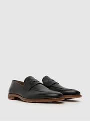 Кожаные лоферы черного цвета Schuh Rune - Image 2 of 4