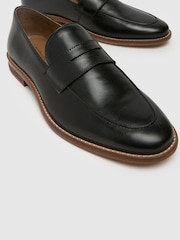 Кожаные лоферы черного цвета Schuh Rune - Image 4 of 4
