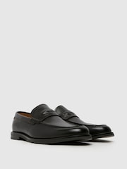 Schuh Richard Leather Black Loafers - Image 2 of 4