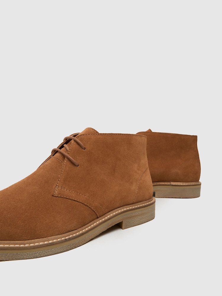 Buy Schuh Dace Suede Chukka Brown Boots from Next Singapore