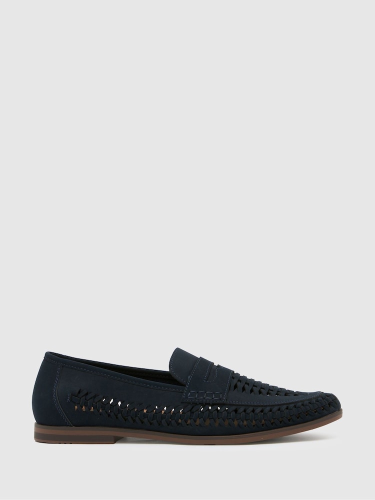 modra - Schuh EC WF Reem Woven Loafers - Slika 1 iz 4