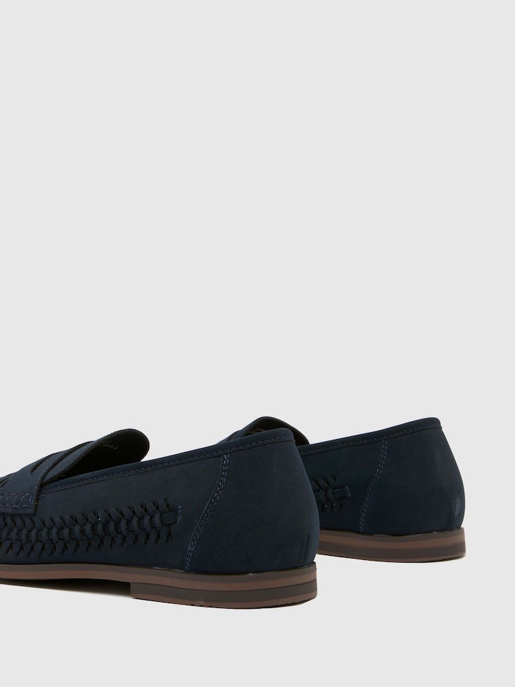 modra - Schuh EC WF Reem Woven Loafers - Slika 4 iz 4