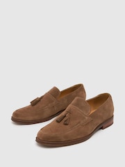 Schuh Ronen Suede Brown Loafers - Image 3 of 4