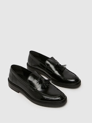 Schuh Rise Usnjeni čopiči črne barve mokasini - Slika 3 iz 4