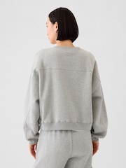 Gap Grey Vintage Soft Wedge Crew Neck Sweatshirt - Image 2 of 4