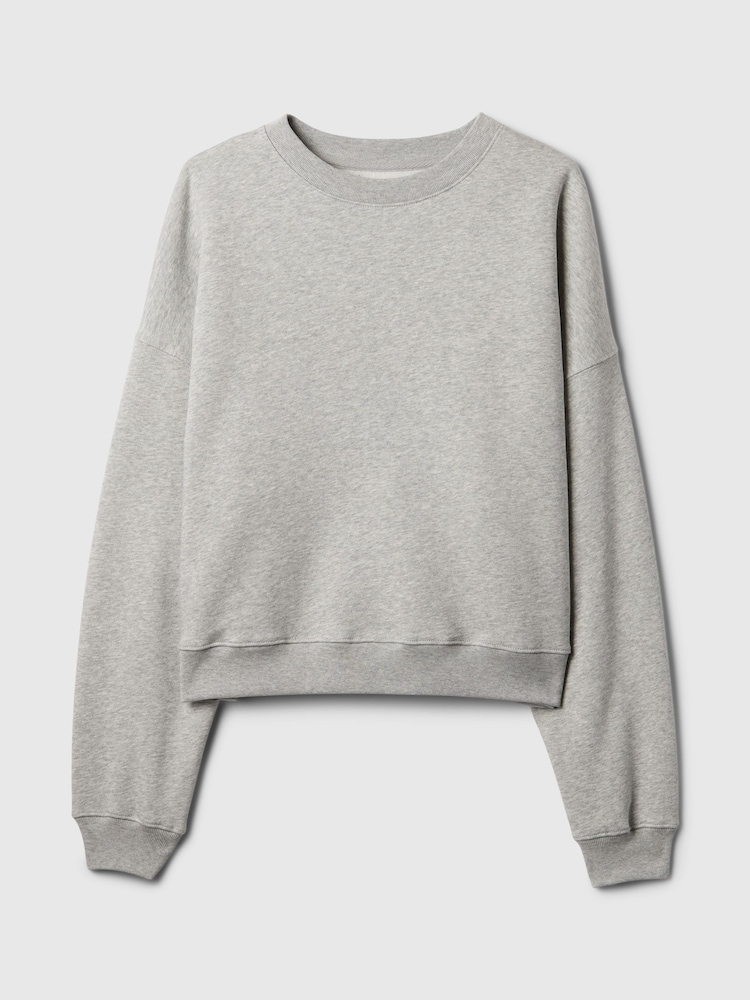Gap Grey Vintage Soft Wedge Crew Neck Sweatshirt - Image 4 of 4