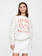 Gap Oversized Vintage Logo Crew Neck Sweatshirt - Image 1 of 5