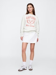 Gap Oversized Vintage Logo Crew Neck Sweatshirt - Image 3 of 5