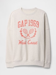 Gap Oversized Vintage Logo Crew Neck Sweatshirt - Image 5 of 5