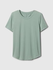 Groen - Gap T-shirt met geborstelde jersey en korte mouwen - Image 4 of 4