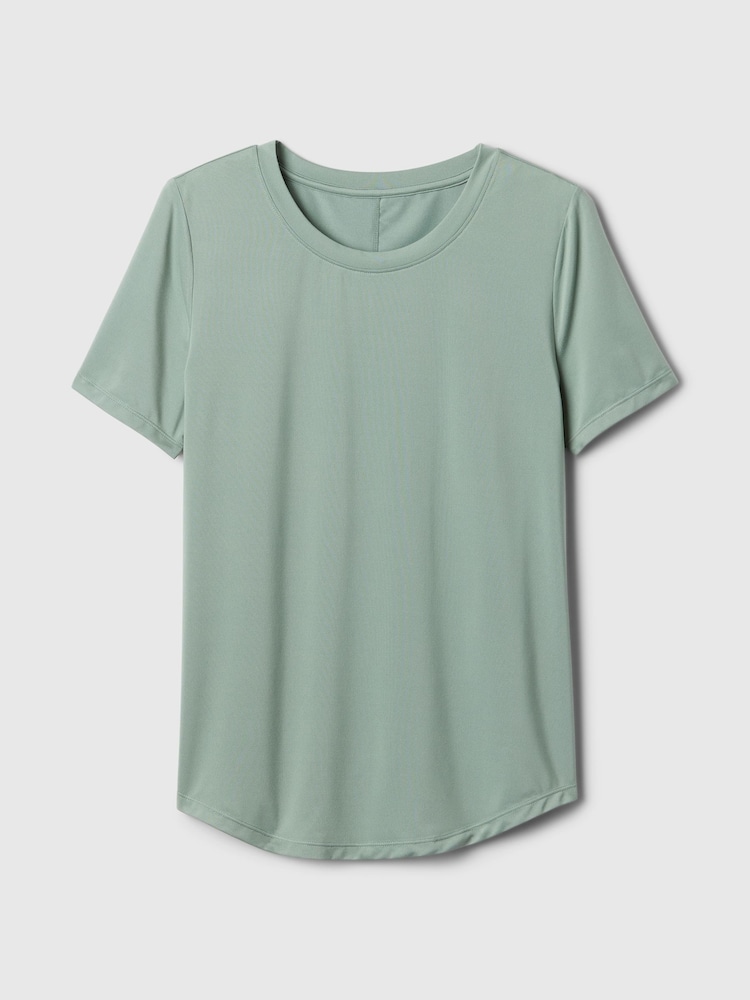 Groen - Gap T-shirt met geborstelde jersey en korte mouwen - Image 4 of 4