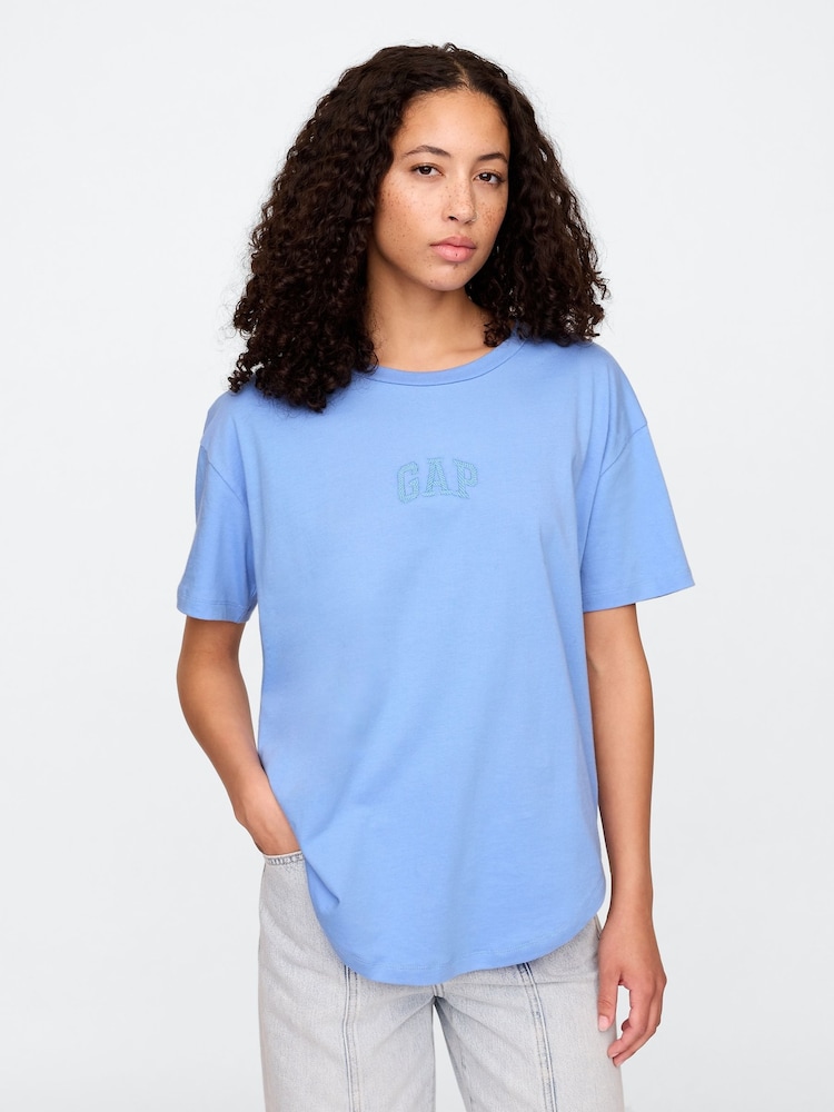 Gap Blue Arch Logo T-Shirt - Image 1 of 5