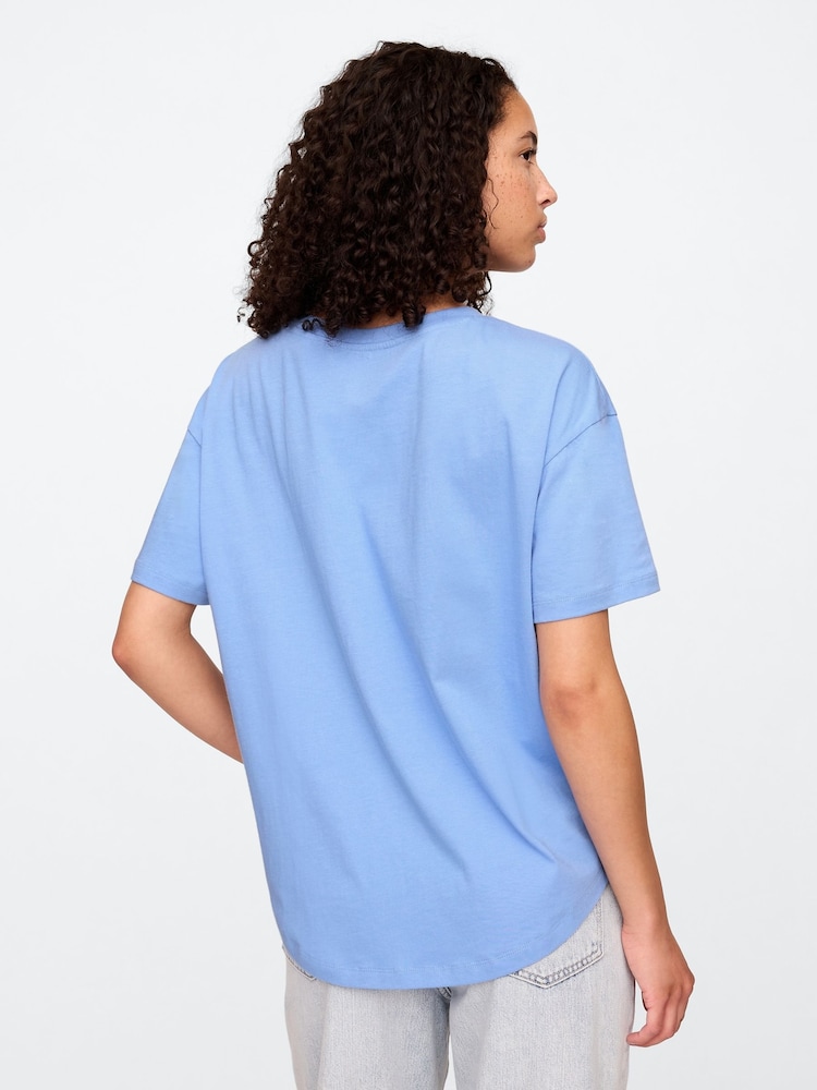 Gap Blue Arch Logo T-Shirt - Image 2 of 5