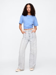 Gap Blue Arch Logo T-Shirt - Image 3 of 5