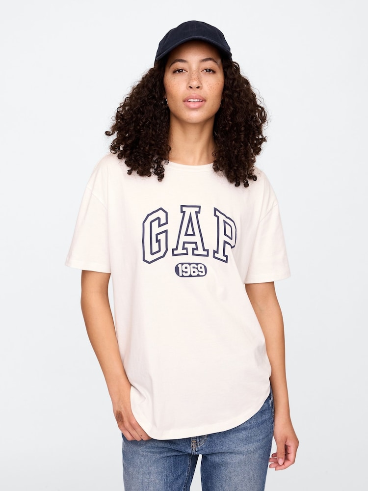 Gap White Arch Logo T-Shirt - Image 1 of 4