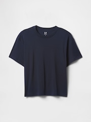 Gap Navy Blue Crew Neck Short Sleeve Oversized T-Shirt - Image 4 of 4