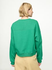 Gap Green Vintage Soft Wedge Crew Neck Sweatshirt - Image 2 of 4