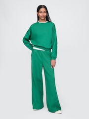 Gap Green Vintage Soft Wedge Crew Neck Sweatshirt - Image 4 of 4