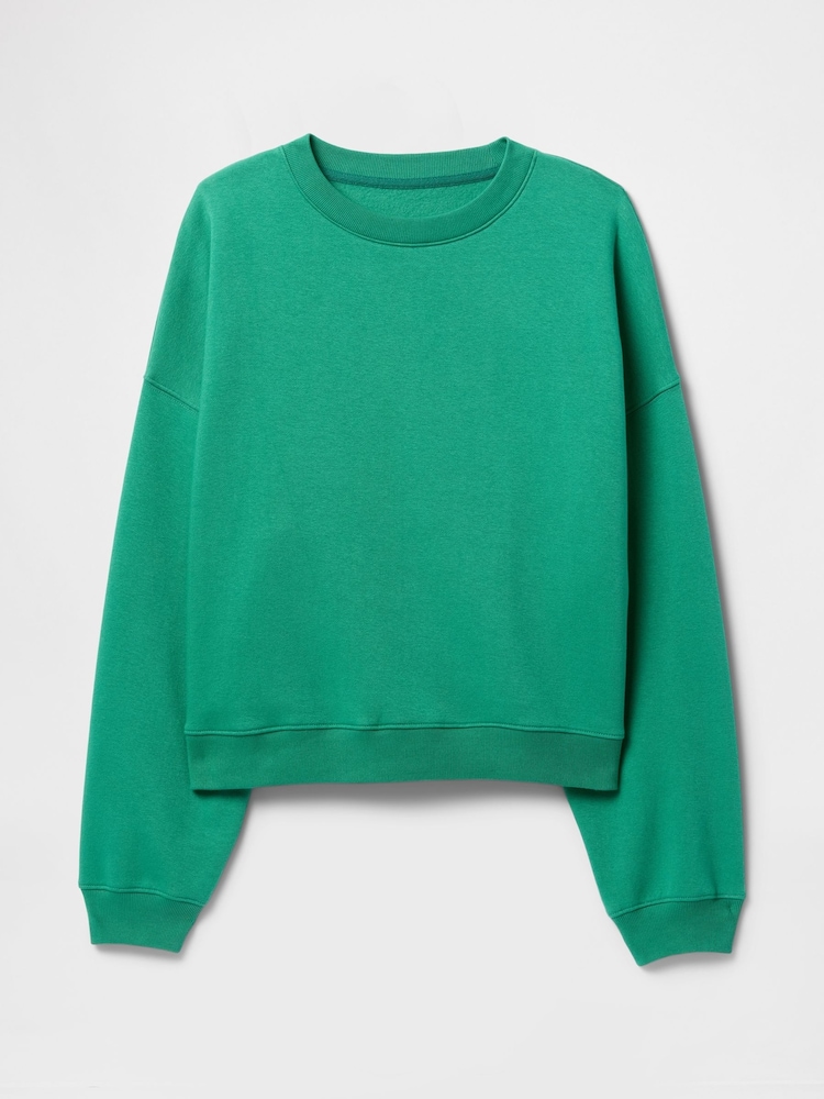 Gap Green Vintage Soft Wedge Crew Neck Sweatshirt - Image 5 of 5