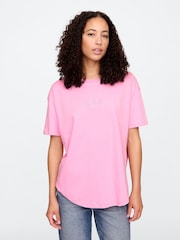 Gap Pink Arch Logo T-Shirt - Image 1 of 5