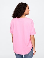 Gap Pink Arch Logo T-Shirt - Image 2 of 5