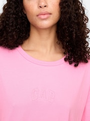 Gap Pink Arch Logo T-Shirt - Image 4 of 5