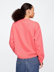 Gap Pink Logo Fleece-Lined Sweatshirt - Image 2 of 5
