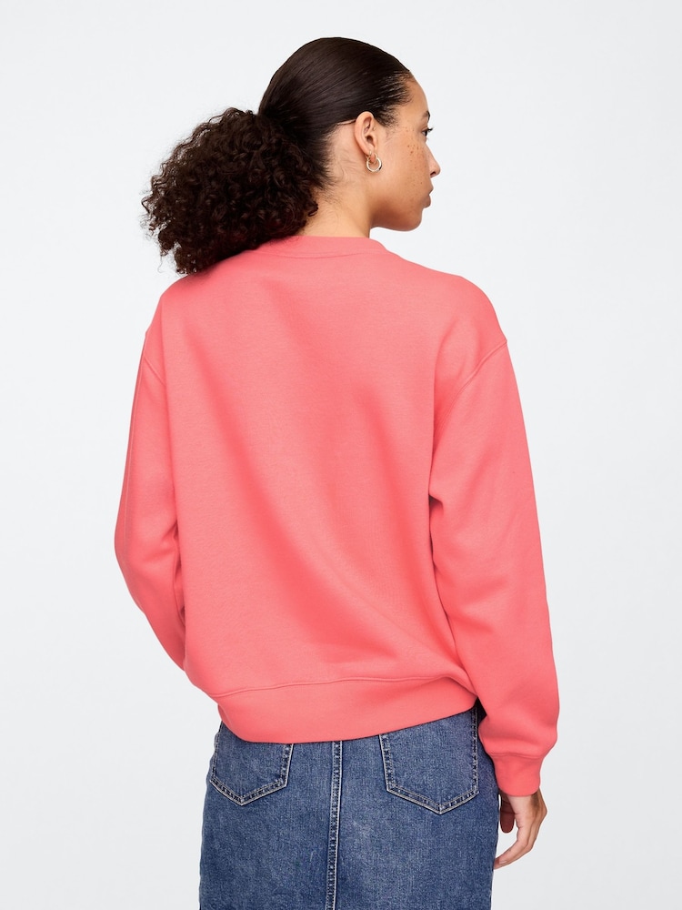 Gap Pink Logo Fleece-Lined Sweatshirt - Image 2 of 5