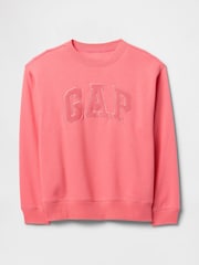 Gap Pink Logo Fleece-Lined Sweatshirt - Image 5 of 5
