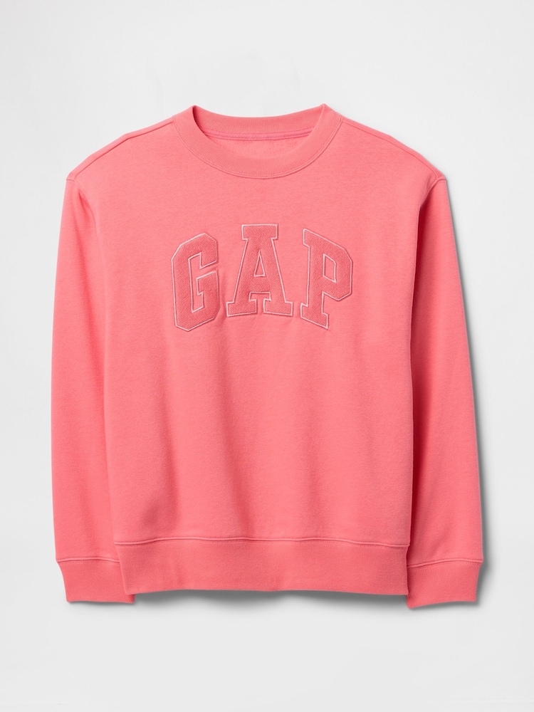 Gap Pink Logo Fleece-Lined Sweatshirt - Image 5 of 5