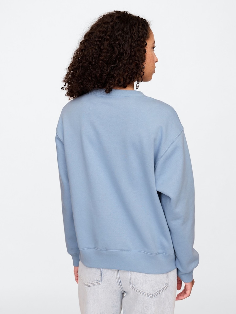 Gap Blue Logo Crew Neck Sweatshirt - Image 2 of 5