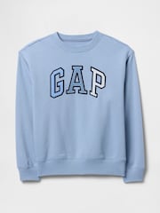 Gap Blue Logo Crew Neck Sweatshirt - Image 5 of 5
