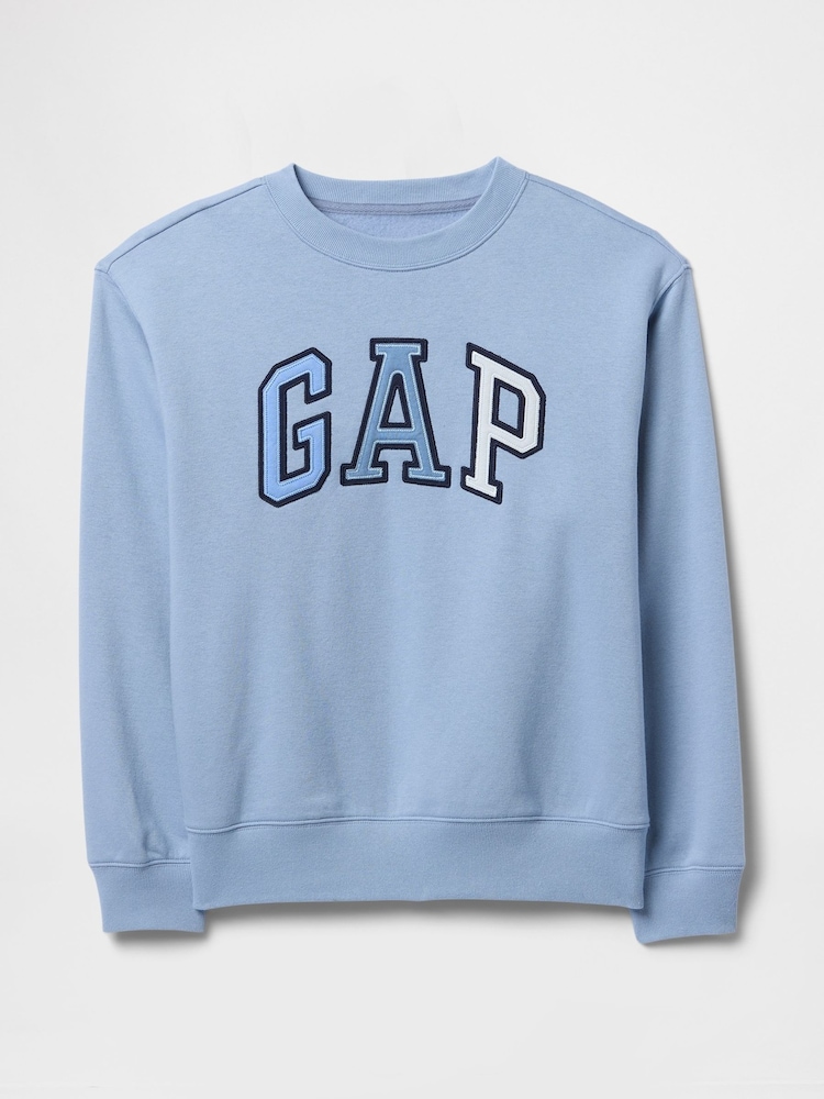 Gap Blue Logo Crew Neck Sweatshirt - Image 5 of 5