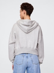 Gap Grey Vintage Soft Full-Zip Wedge Hoodie - Image 2 of 4
